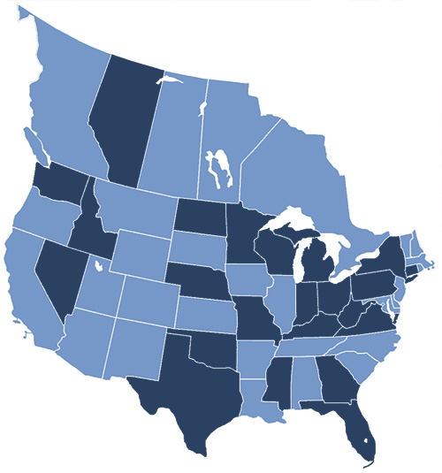 Map of CDH participants